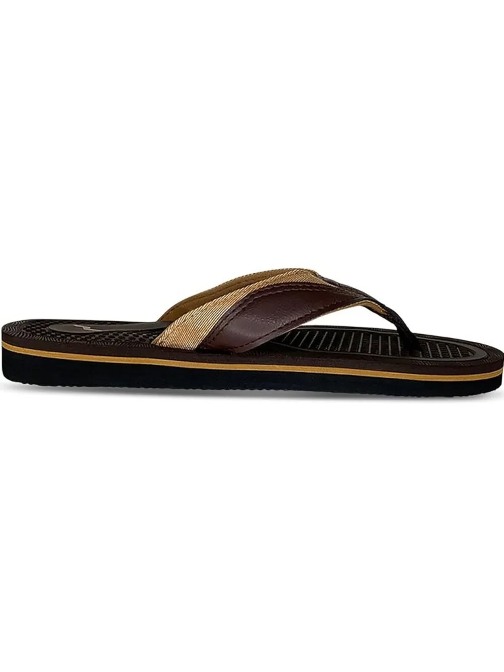 Norty Thong Men's Dark Brown Footwear For Summer Comfortable Sandals Casual